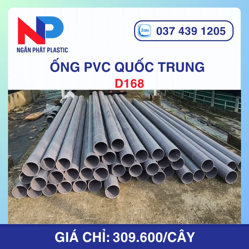 Ống Nhựa D168 Quốc Trung